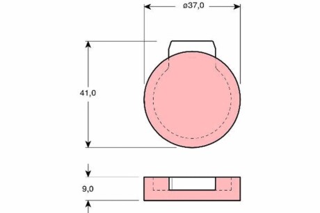 Тормозные колодки, дисковый тормоз.) TRW GDB272