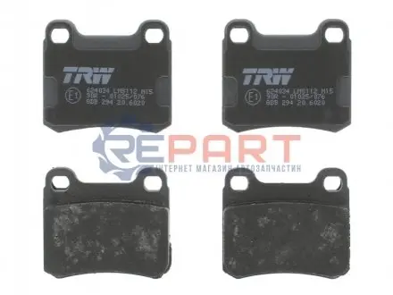 Фото Колодки гальмівні (задні) MB 190 (W201) 82-93 (ATE) TRW (GDB294) зображення 1