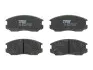 Комплект гальмівних колодок передн, DAIHATSU TERIOS MITSUBISHI COLT III, COLT IV, COLT V, LANCER III, LANCER IV, LANCER V, LANCER VI, MIRAGE IV, MIRAGE V 1.3-2.0D 08.86 TRW (GDB3046) зображення 1