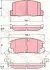 Комплект гальмівних колодок задн, LEXUS ES TOYOTA CAMRY, COROLLA, MR2 I, MR2 II, MR2 III 1.4-3.0 11.84 TRW (GDB3058) зображення 1