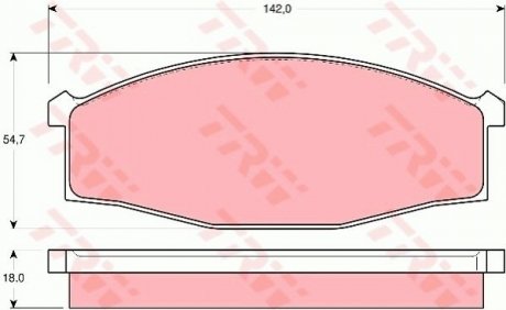 Гальмівні колодки TRW GDB3117