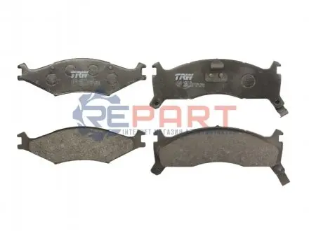Комплект гальмівних колодок передн, KIA SEPHIA, SHUMA, SHUMA I, SPORTAGE 1.5-2.0D 04.94-08.03 TRW GDB3123