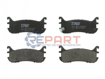 Комплект гальмівних колодок задн, FORD USA ESCORT MAZDA 323 F V, MX-5 I, MX-5 II 1.5-2.0 05.90-10.05 TRW GDB3129