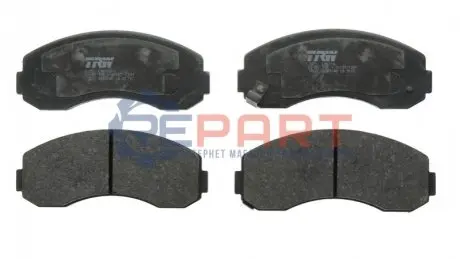 Комплект гальмівних колодок передн, KIA K2500, K2500 II, K2700, K2700 II, K2700 III 2.5D/2.7D 10.99 TRW GDB3145