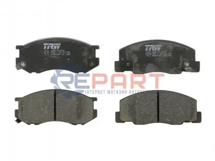 Комплект гальмівних колодок передн, TOYOTA PREVIA I, TOWN ACE 1.5/2.0/2.4 01.90-12.04 TRW GDB3157