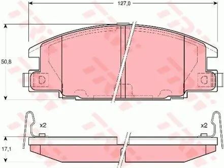 Тормозные колодки, дисковый тормоз.) TRW GDB3161