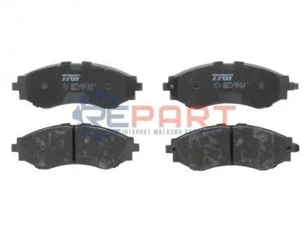 Комплект гальмівних колодок передн, CHEVROLET ASTRA, LACETTI, NUBIRA, REZZO DAEWOO LANOS, LEGANZA, NUBIRA, TACUMA / REZZO 1.4-2.2 02.97 TRW GDB3171 Купити в Україні
