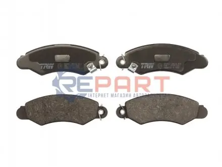 Комплект гальмівних колодок передн, SUBARU JUSTY II SUZUKI SWIFT II 1.0/1.3 03.89-12.05 TRW GDB3215
