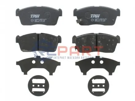Фото Колодки гальмівні (передні) Chevrolet Cruze 00-08/Subaru Justy 07-/Suzuki Ignis 00-/Nissan Pixo 09- TRW (GDB3236) зображення 1
