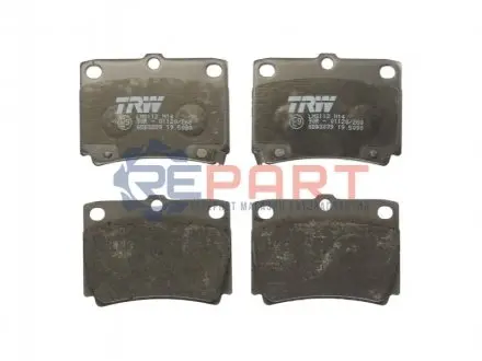 Фото Колодки гальмівні (задні) Mitsubishi Pajero 98- TRW (GDB3239) зображення 1