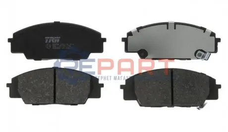Комплект гальмівних колодок передн, ACURA RSX HONDA CIVIC VII, CIVIC VIII, S2000 2.0/2.2 03.99 TRW GDB3250