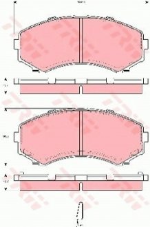 Гальмівні колодки TRW GDB3254