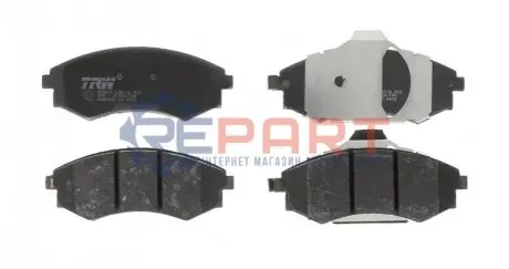 Комплект гальмівних колодок передн, HYUNDAI COUPE I, ELANTRA III, GETZ, LANTRA II, MATRIX, SONATA II, SONATA IV 1.4-2.5 09.88 TRW GDB3256