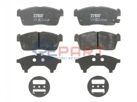 Комплект гальмівних колодок передн, DAIHATSU COPEN, SIRION MITSUBISHI MIRAGE / SPACE STAR VI SUZUKI ALTO VI, CARRY, IGNIS I, IGNIS II, IGNIS III 0.7-1.5 03.00 TRW GDB3276