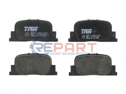 Фото Тормозные колодки, дисковые. TRW (GDB3278) изображение 1