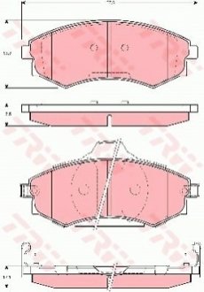 Тормозные колодки, дисковый тормоз.) TRW GDB3283