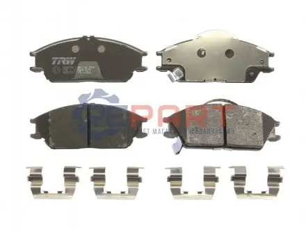 Фото Колодки гальмівні (передні) Hyundai Accent I/II 89-06/Getz 02-11 (Akebono) TRW (GDB3331) зображення 1