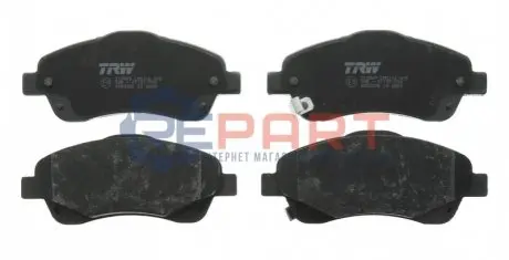 Фото Колодки гальмівні (передні) Toyota Avensis/Corolla 03-09 TRW (GDB3336) зображення 1