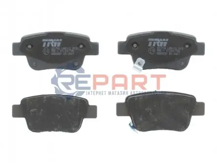 Комплект гальмівних колодок задн, TOYOTA AVENSIS, COROLLA VERSO, PREVIA 1.6-3.5 10.00 TRW GDB3337 Купити в Україні