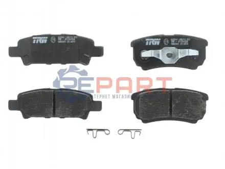 Фото Колодки гальмівні (задні) Mitsubishi Outlander/Lancer 1.3-2.4 01- (Akebono) TRW (GDB3341) зображення 1