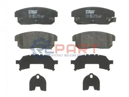 Комплект гальмівних колодок задн, INFINITI I35 MAZDA RX-8 NISSAN ALTIMA, MAXIMA / MAXIMA QX V SUZUKI IGNIS I, IGNIS II 1.3-3.5 06.97 TRW GDB3357