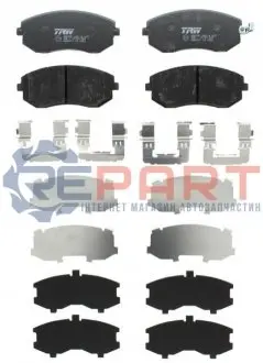 Фото Колодки гальмівні (передні) Subaru BRZ/Forester/Impreza/Legacy/Outback/XV/Toyota GT 86 1.5-2.5 08- TRW (GDB3371) зображення 1