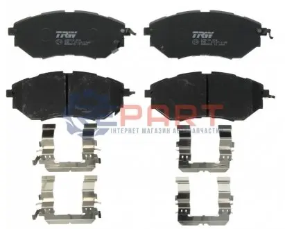 Фото Колодки гальмівні (передні) Subaru Forester/Legacy/Impreza 03- (Akebono) TRW (GDB3372) зображення 1