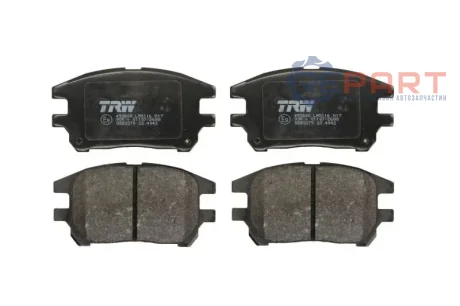 Комплект гальмівних колодок передн, LEXUS RX TOYOTA HARRIER 2.2/2.4/3.0 05.97-05.03 TRW GDB3379