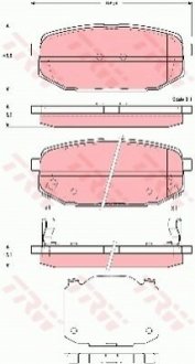 Тормозные колодки, дисковый тормоз.) TRW GDB3384 (фото 1)