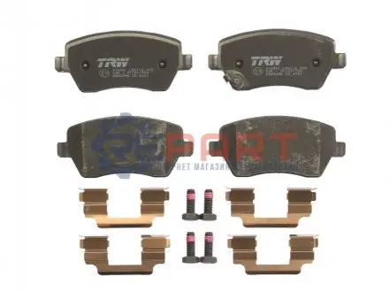 Фото Колодки гальмівні (передні) Nissan Micra 10-/Note 13-/Tiida 07- TRW (GDB3396) зображення 1