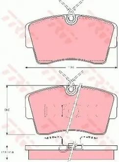 Тормозные колодки, дисковый тормоз.) TRW GDB339