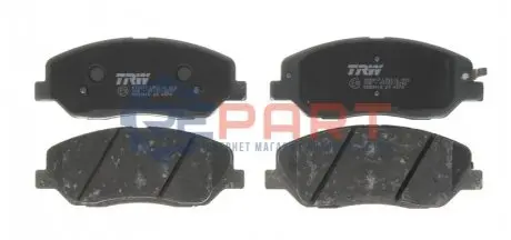 Фото Колодки гальмівні (передні) Hyundai Santa Fe II/III/Genesis 06-/Kia Sorento/Ssangyong Korando 09- TRW (GDB3418) зображення 1