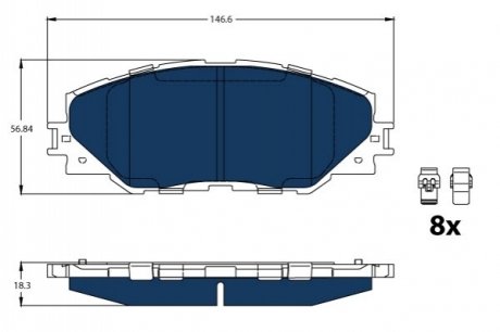 Автозапчасть TRW GDB3424BTE