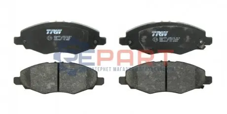 Комплект гальмівних колодок передн, TOYOTA HILUX VII 2.5D/3.0D 11.04-09.15 TRW GDB3427