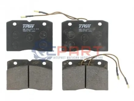 Комплект гальмівних колодок передн, IVECO DAILY I ALFA ROMEO AR 8 RENAULT MASTER I 2.0-2.5D 04.78-07.98 TRW GDB343