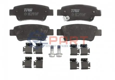 Фото Колодки гальмівні (задні) Honda CR-V 06- TRW (GDB3446) зображення 1