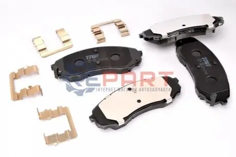 Фото Колодки гальмівні (передні) Hyundai H-1 2.5 CRDi 08- TRW (GDB3448) зображення 1