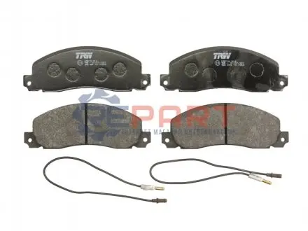 Комплект гальмівних колодок передн, OPEL ARENA RENAULT TRAFIC 1.4-2.5D 03.80-12.01 TRW GDB344
