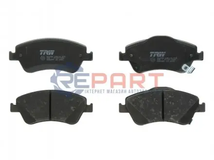 Фото Колодки гальмівні (передні) Toyota Auris 06-12/Corolla 06-14 (з прижимною пластиною) TRW (GDB3481) зображення 1
