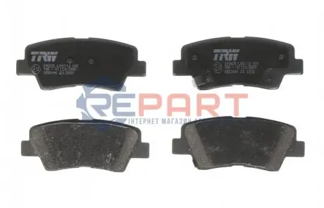 Комплект гальмівних колодок задн, HYUNDAI ACCENT IV, ELANTRA IV, GETZ, GRANDEUR, I10 II, I10 III, I20 II, I30, I40 I, I40 I CW, IONIQ, IX35, SONATA V, TUCSON, VELOSTER 1.0-Electric 06.04 TRW GDB3494 Купити в Україні