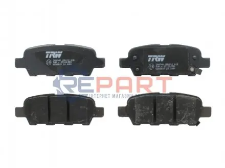 Комплект колодок гальмівних (дискових) (задніх) Nissan Juke/Leaf/Cube 10-/Murano/Teana 08-14/X-Trail/Tiida/Pulsar 13- TRW GDB3507 Купити в Україні