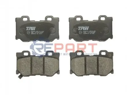 Комплект гальмівних колодок задн, INFINITI FX, G, M, M37, Q50, Q60, Q70, QX70 NISSAN 370Z, GT-R 2.0-5.6 09.07 TRW GDB3515 Купити в Україні