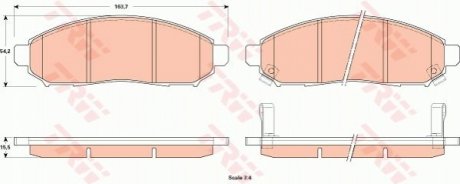 Гальмівні колодки, дискові TRW GDB3520