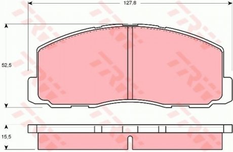 Тормозные колодки, дисковый тормоз.) TRW GDB355