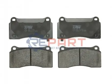 Комплект гальмівних колодок задн, FERRARI F40, F50 TARGA NISSAN GT-R 3.0/3.8/4.7 02.88 TRW GDB3573