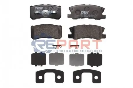 Фото Колодки гальмівні (задні) Mitsubishi Outlander 06-12/Pajero 90-/Peugeot 4007/4008 07- TRW (GDB3595) зображення 1