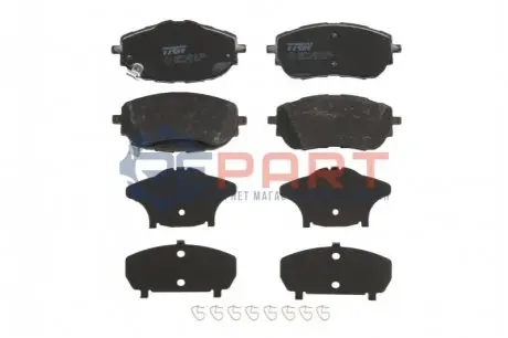 Комплект гальмівних колодок передн, TOYOTA AURIS, COROLLA 1.2-1.8H 10.12-08.19 TRW GDB3598 Купити в Україні