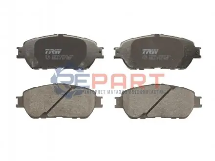 Фото Колодки гальмівні (передні) Toyota Camry/Lexus ES 01-08 (з прижимною пластиною) TRW (GDB3610) зображення 1