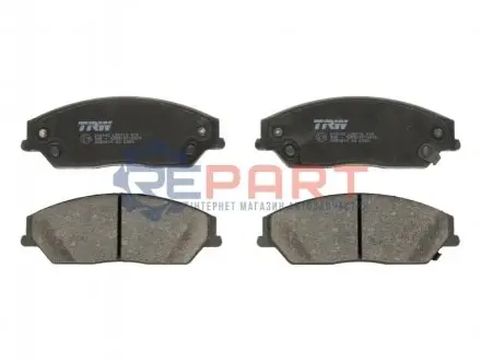 Фото Комплект гальмівних колодок, дискове гальмо TRW (GDB3614) зображення 1