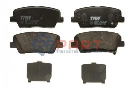 Фото Колодки гальмівні (задні) Hyundai Santa Fe II 2.0-3.5 06-13/Kia Sorento II 2.0-3.5 09- TRW (GDB3624) зображення 1